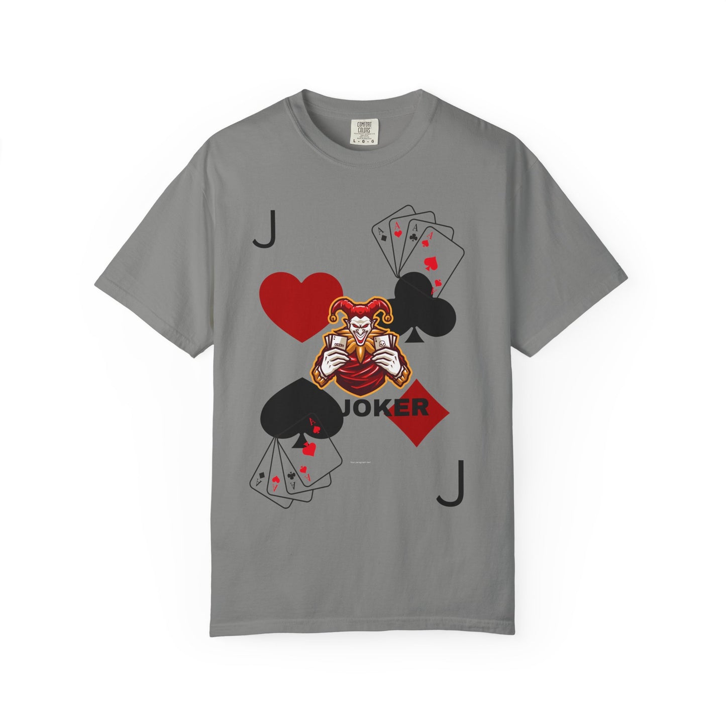Joker Inspired Unisex Garment-Dyed T-Shirt - Perfect for Gamers, Fun Parties, Costume Events, Casual Wear, Gift Ideas