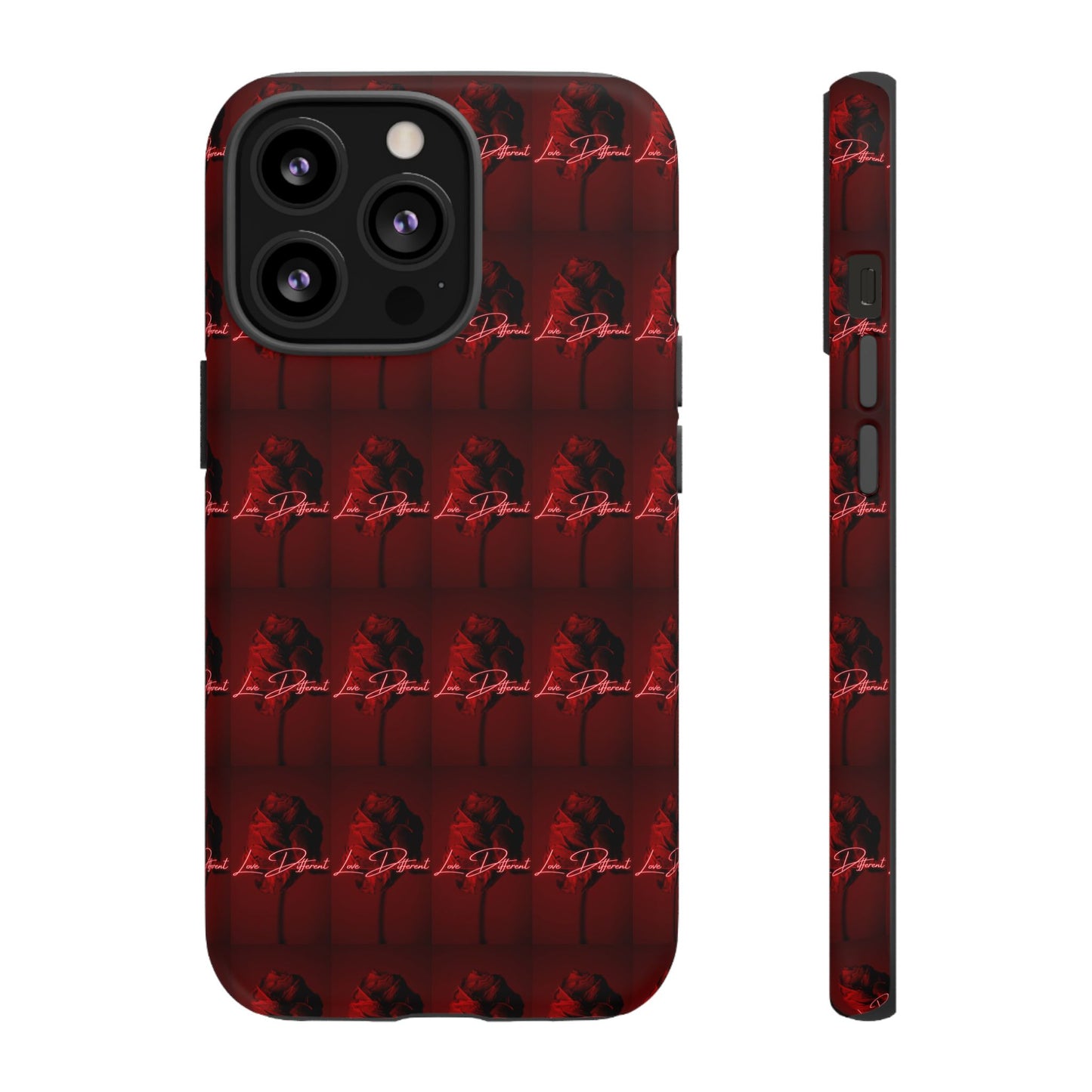 Red Patterned Phone Case | Tough Cases for Stylish Protection, Trendy Cell Cover, Unique Gifts for Tech Lovers, Modern Design
