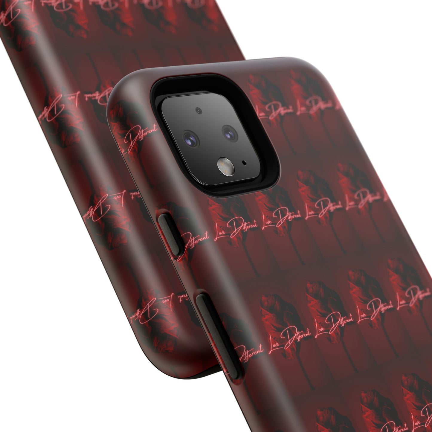 Red Patterned Phone Case | Tough Cases for Stylish Protection, Trendy Cell Cover, Unique Gifts for Tech Lovers, Modern Design