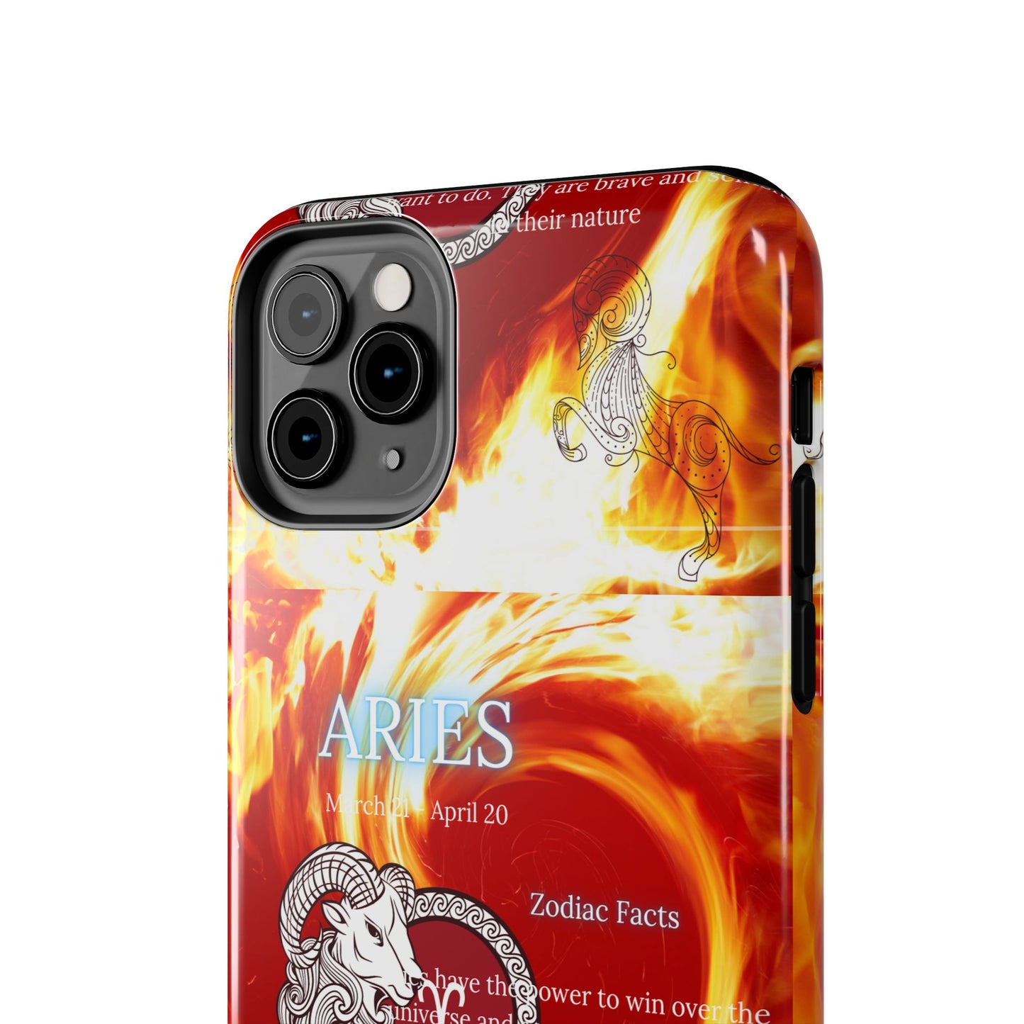 Aries Zodiac Phone Cases, Astrology, Bold Design, Gift for Her, Unique, Durable Cellphone Cover