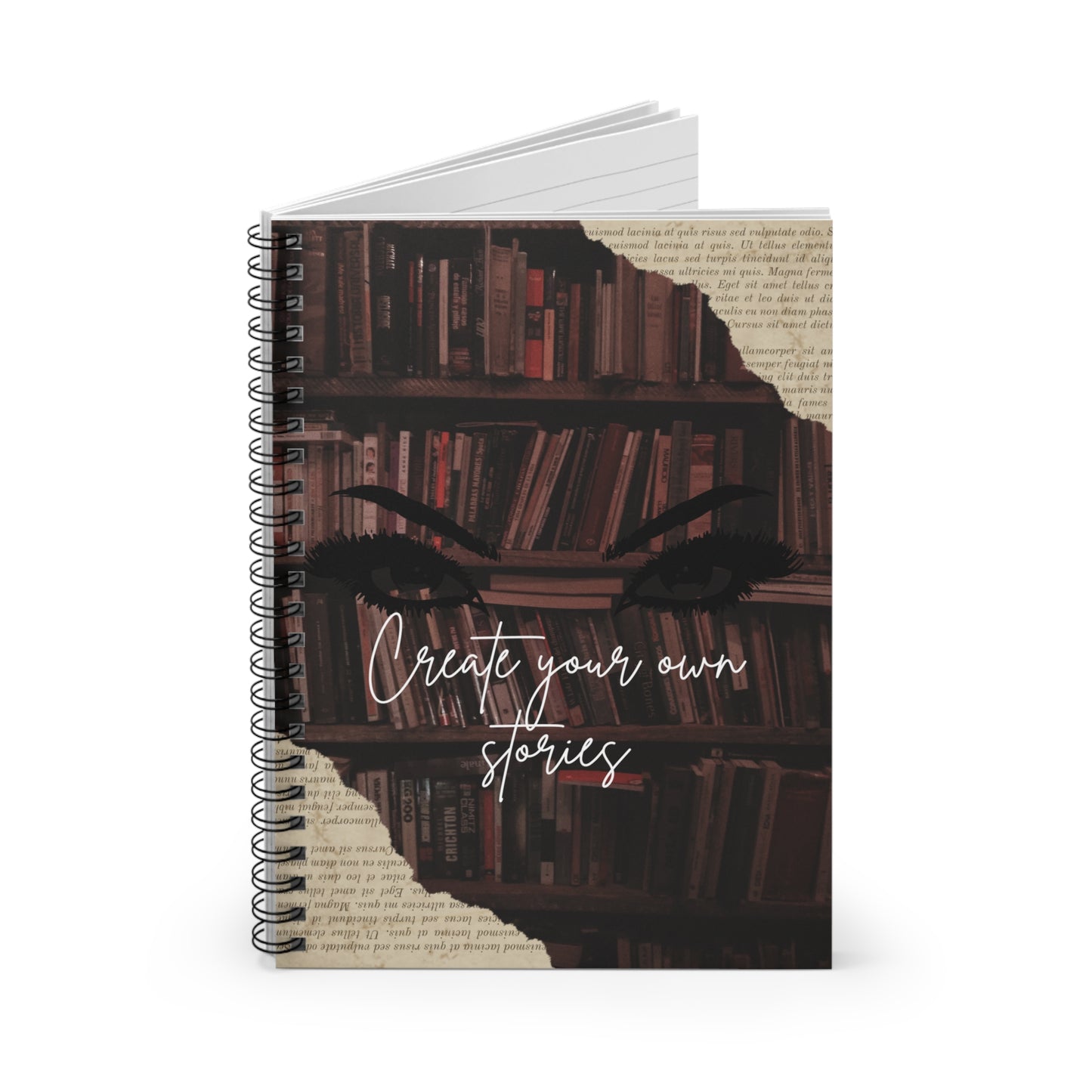 Dreamy Spiral Notebook for Writers, Journal, Note Taking, Gift for Book Lovers, Creative Journal, School Supplies