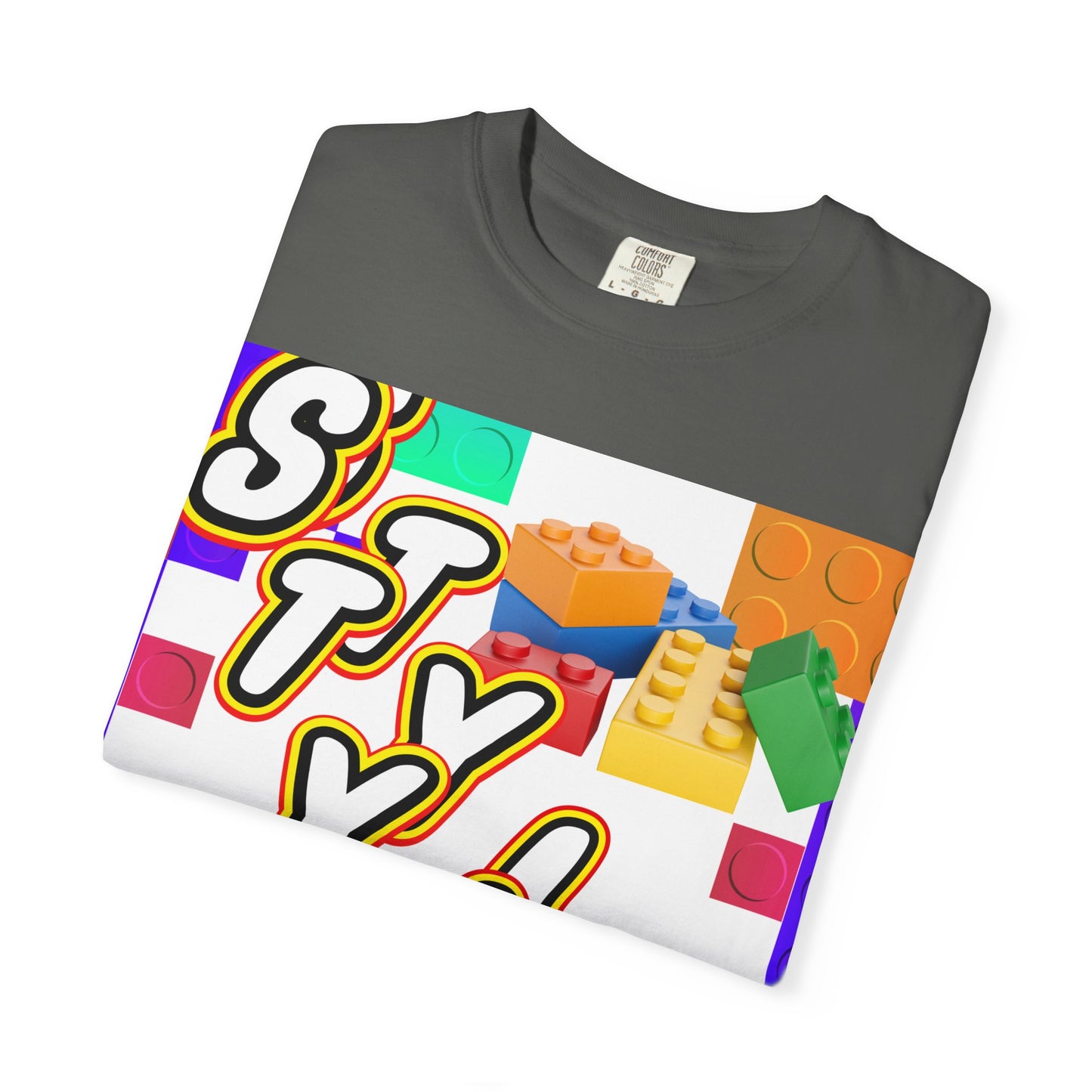 Colorful Youthful T-shirt with Playful STYLE Design, Casual Wear, Gift for Friends, Summer Outfits, Fun Fashion Tee
