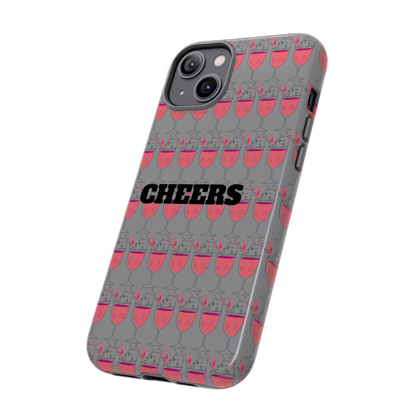 Cheers Phone Case, Fun Protective Case for Party Lovers, Gift for Birthdays, Anniversaries, Graduation, Custom Phone Cover