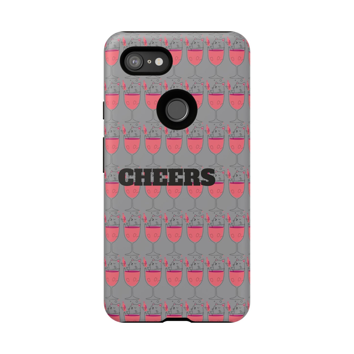 Cheers Phone Case, Fun Protective Case for Party Lovers, Gift for Birthdays, Anniversaries, Graduation, Custom Phone Cover