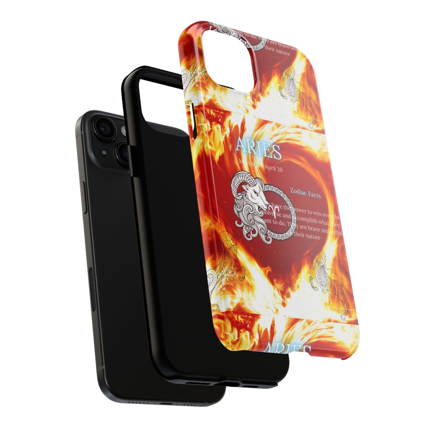 Aries Zodiac Phone Cases, Astrology, Bold Design, Gift for Her, Unique, Durable Cellphone Cover