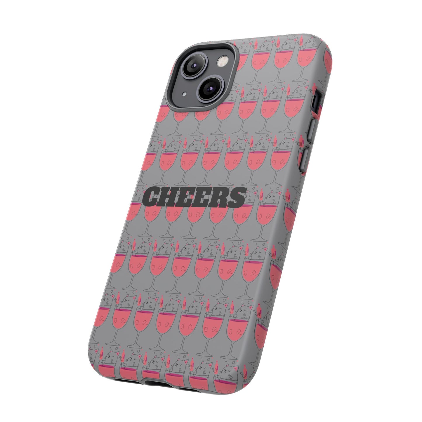 Cheers Phone Case, Fun Protective Case for Party Lovers, Gift for Birthdays, Anniversaries, Graduation, Custom Phone Cover