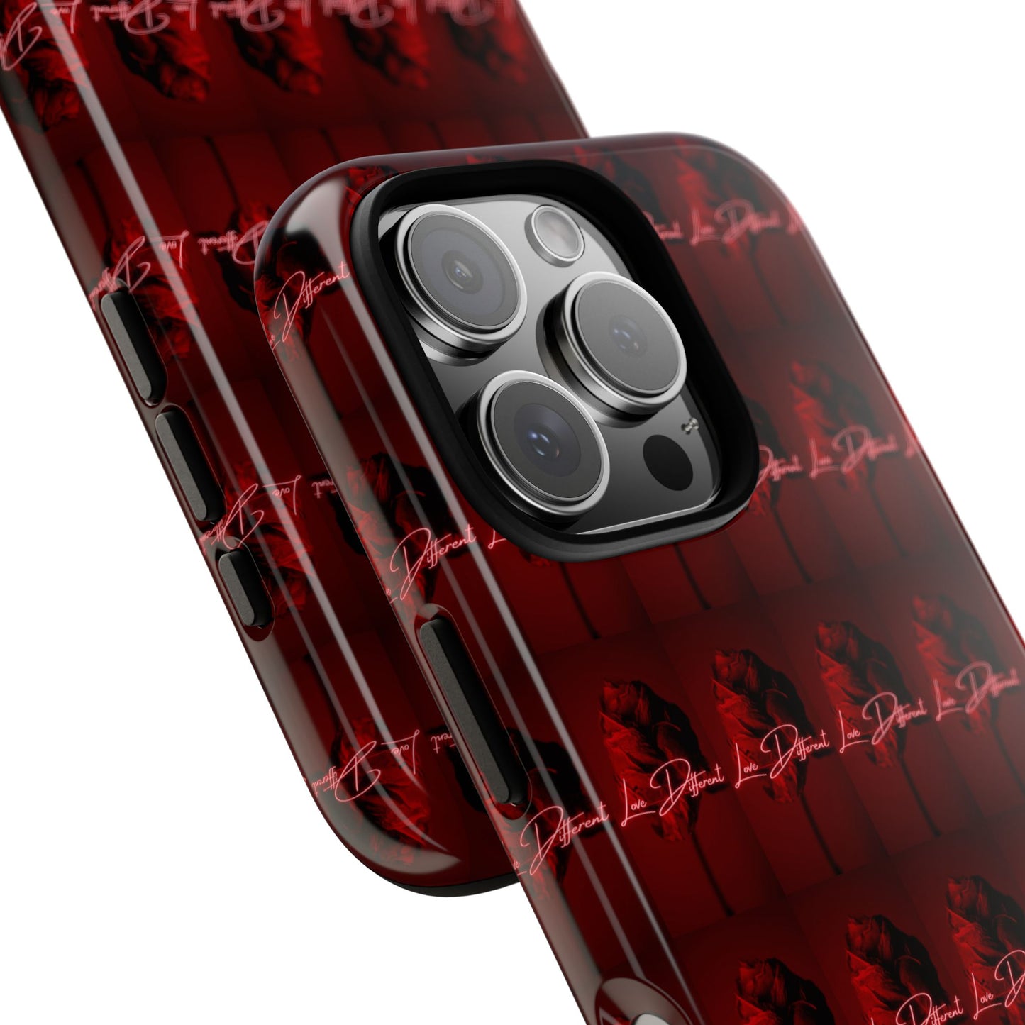 Red Patterned Phone Case | Tough Cases for Stylish Protection, Trendy Cell Cover, Unique Gifts for Tech Lovers, Modern Design