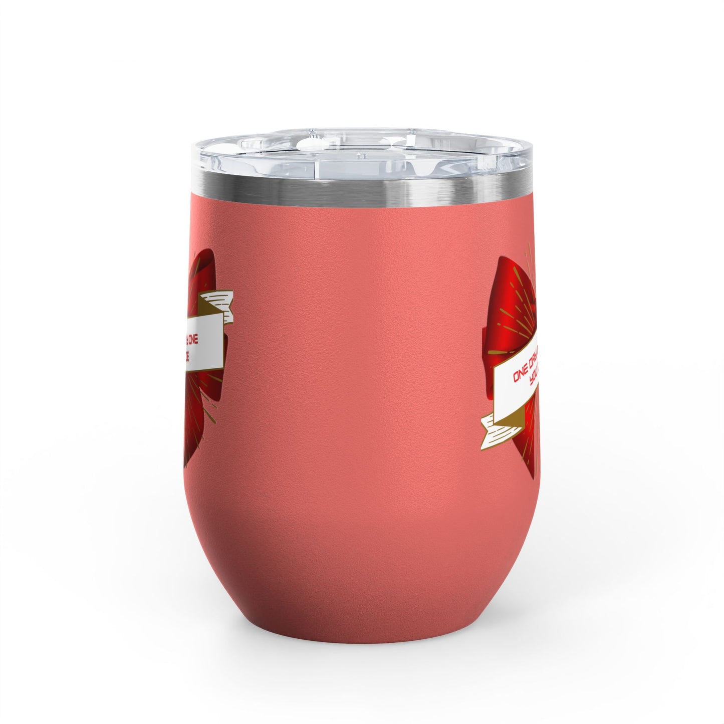 Stylish Wine Tumbler, 12oz - Perfect Gift for Wine Lovers, Celebrations, Birthday, Parties, Stylish Drinkware, One Day or Day One