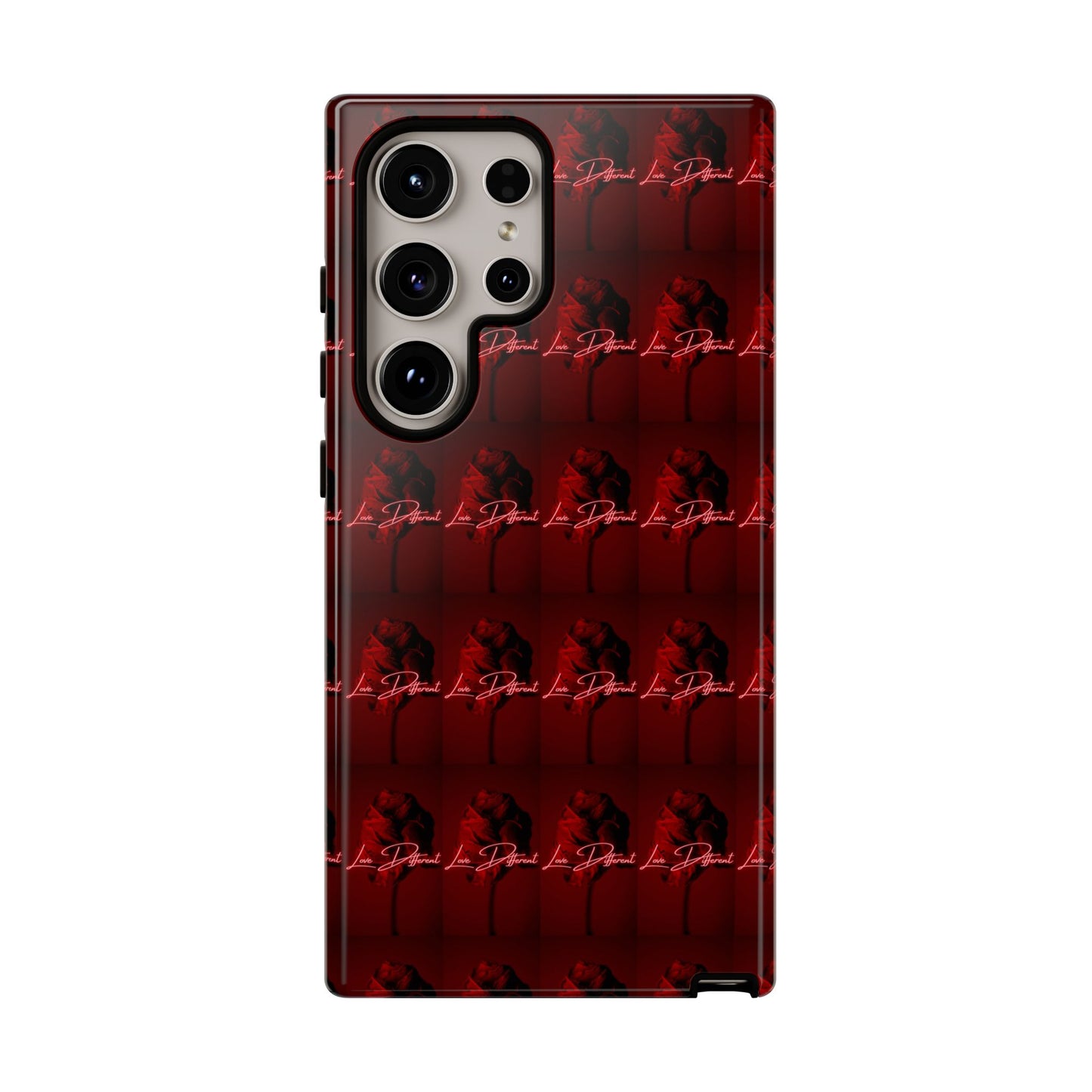 Red Patterned Phone Case | Tough Cases for Stylish Protection, Trendy Cell Cover, Unique Gifts for Tech Lovers, Modern Design
