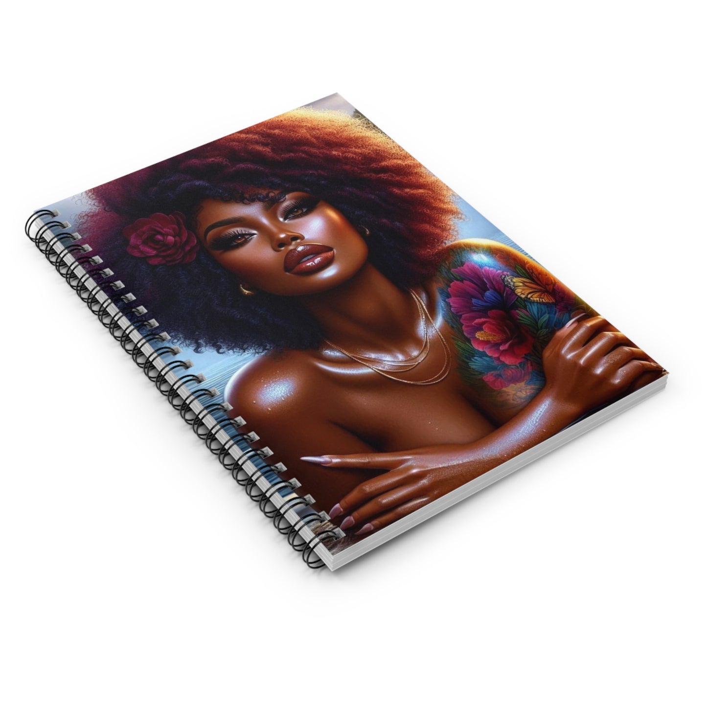 Artistic Spiral Notebook - Vibrant Design for Inspiration, Writing, Journaling, Sketching, Gift for Creatives