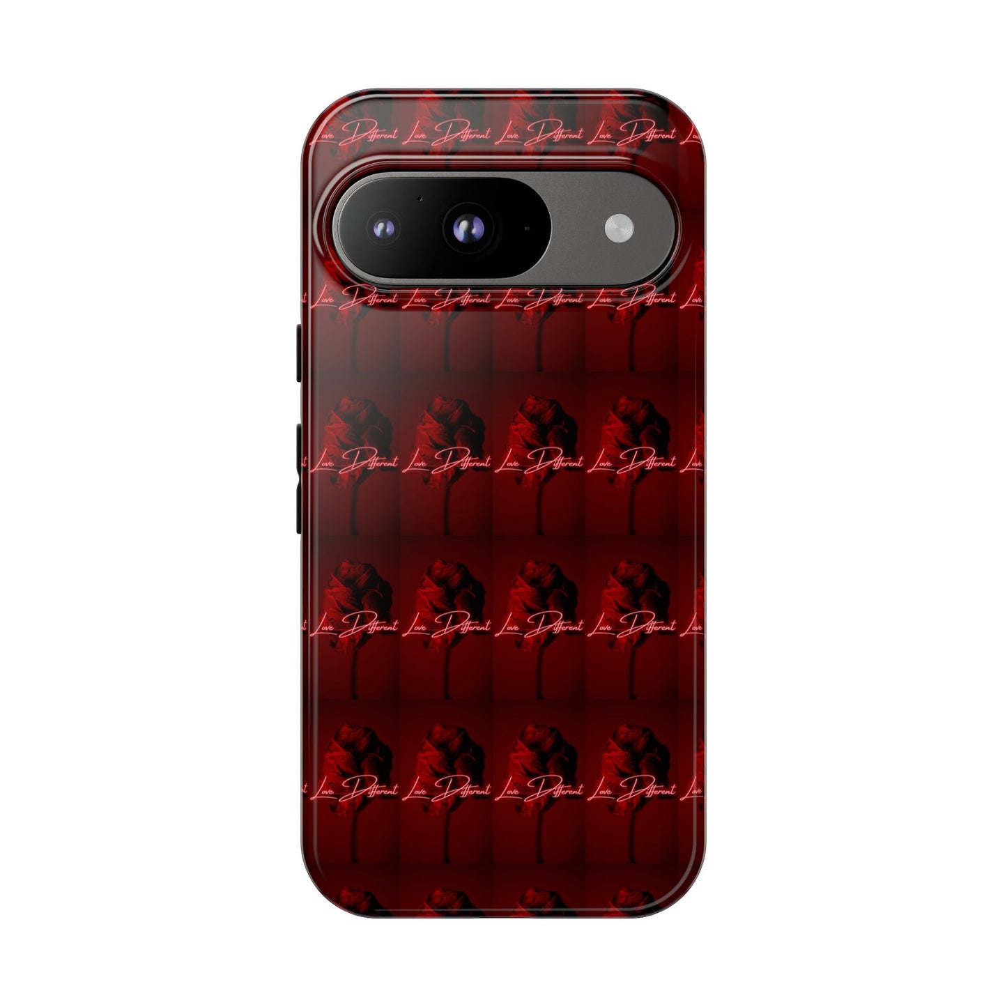 Red Patterned Phone Case | Tough Cases for Stylish Protection, Trendy Cell Cover, Unique Gifts for Tech Lovers, Modern Design