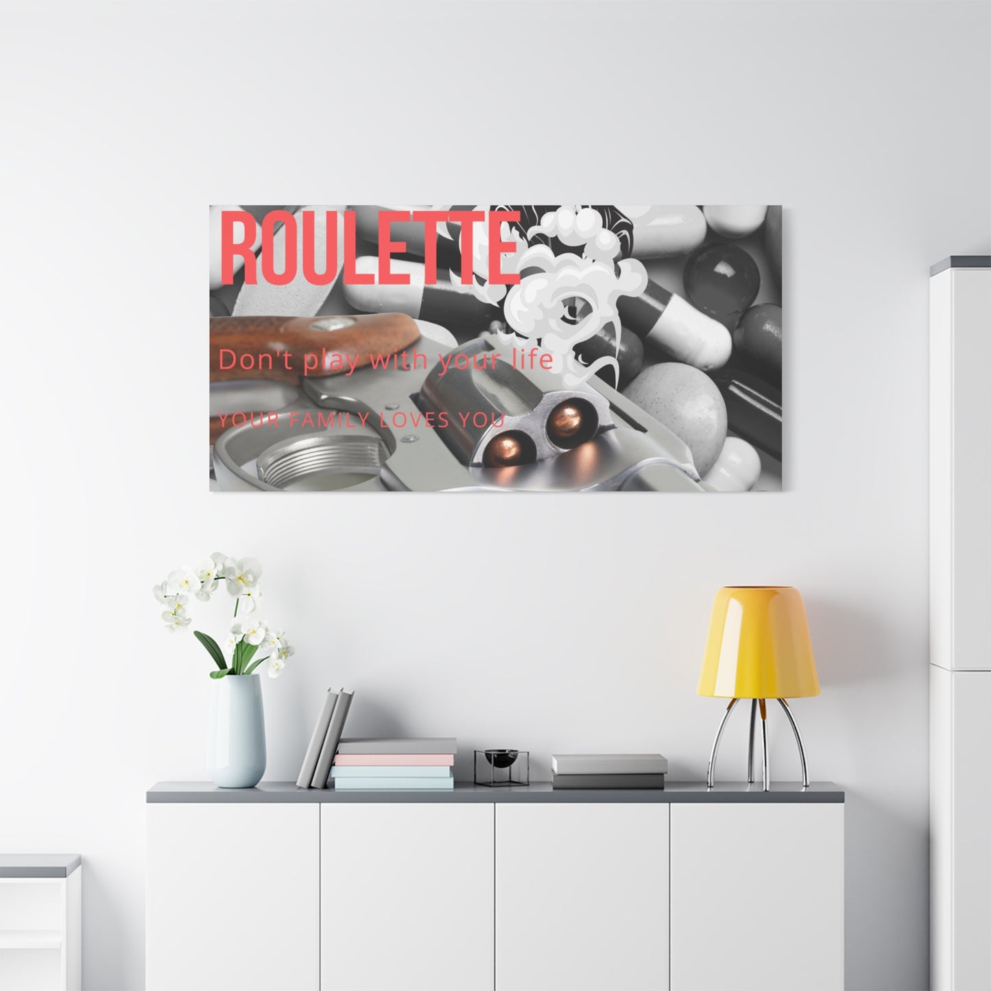 Bold Message Canvas Art, Wall Decor for Awareness, Mental Health Awareness, Home Office Decor, Unique Gift Idea