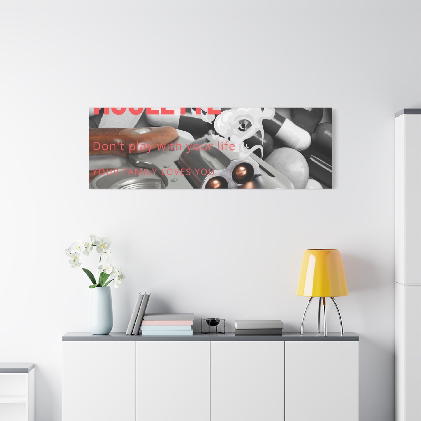 Bold Message Canvas Art, Wall Decor for Awareness, Mental Health Awareness, Home Office Decor, Unique Gift Idea