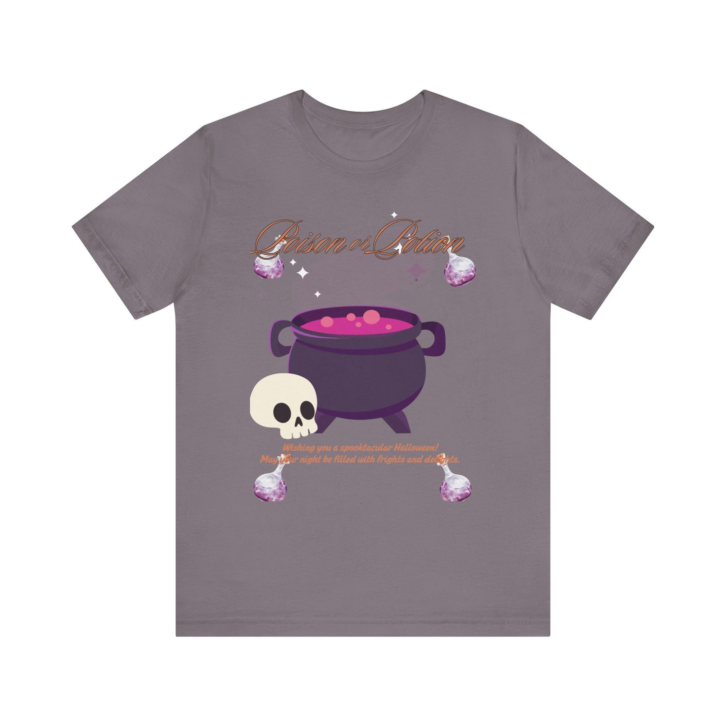 Potion-Themed Unisex Jersey T-Shirt | Perfect for Halloween, Witchy Vibes, Gift for Her, Everyday Wear, and Cozy Nights