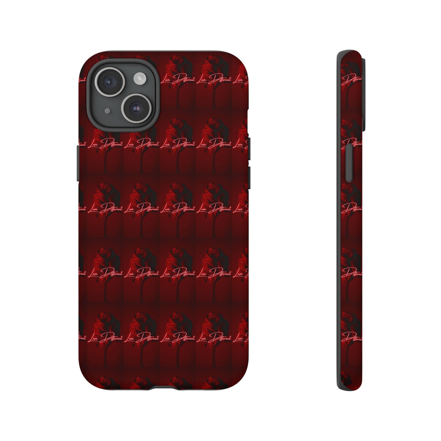 Red Patterned Phone Case | Tough Cases for Stylish Protection, Trendy Cell Cover, Unique Gifts for Tech Lovers, Modern Design