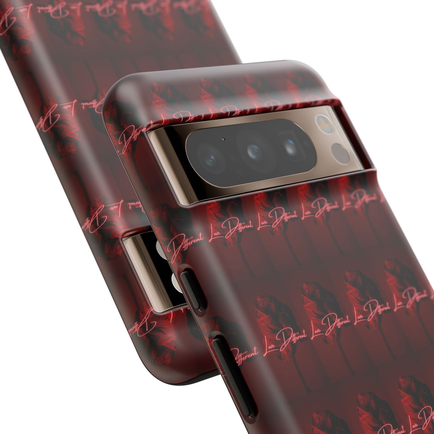 Red Patterned Phone Case | Tough Cases for Stylish Protection, Trendy Cell Cover, Unique Gifts for Tech Lovers, Modern Design