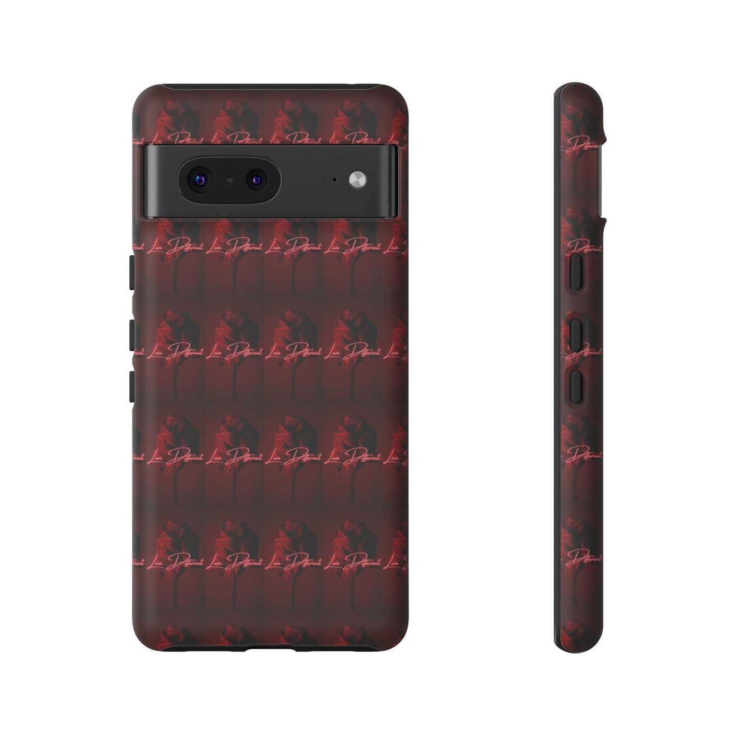 Red Patterned Phone Case | Tough Cases for Stylish Protection, Trendy Cell Cover, Unique Gifts for Tech Lovers, Modern Design