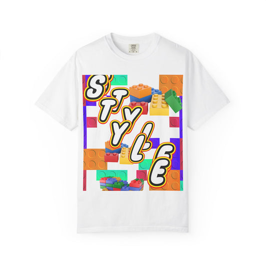 Colorful Youthful T-shirt with Playful STYLE Design, Casual Wear, Gift for Friends, Summer Outfits, Fun Fashion Tee