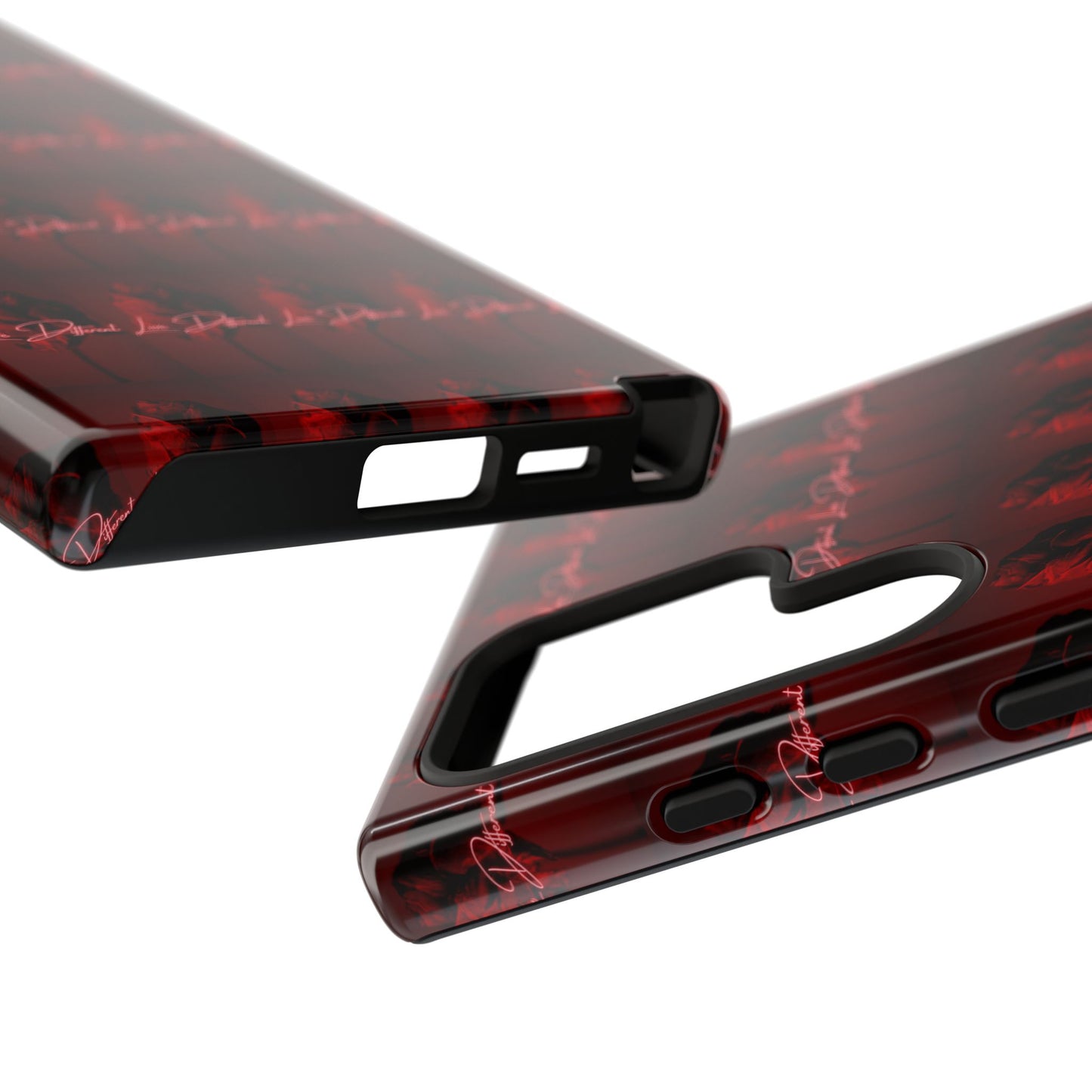 Red Patterned Phone Case | Tough Cases for Stylish Protection, Trendy Cell Cover, Unique Gifts for Tech Lovers, Modern Design