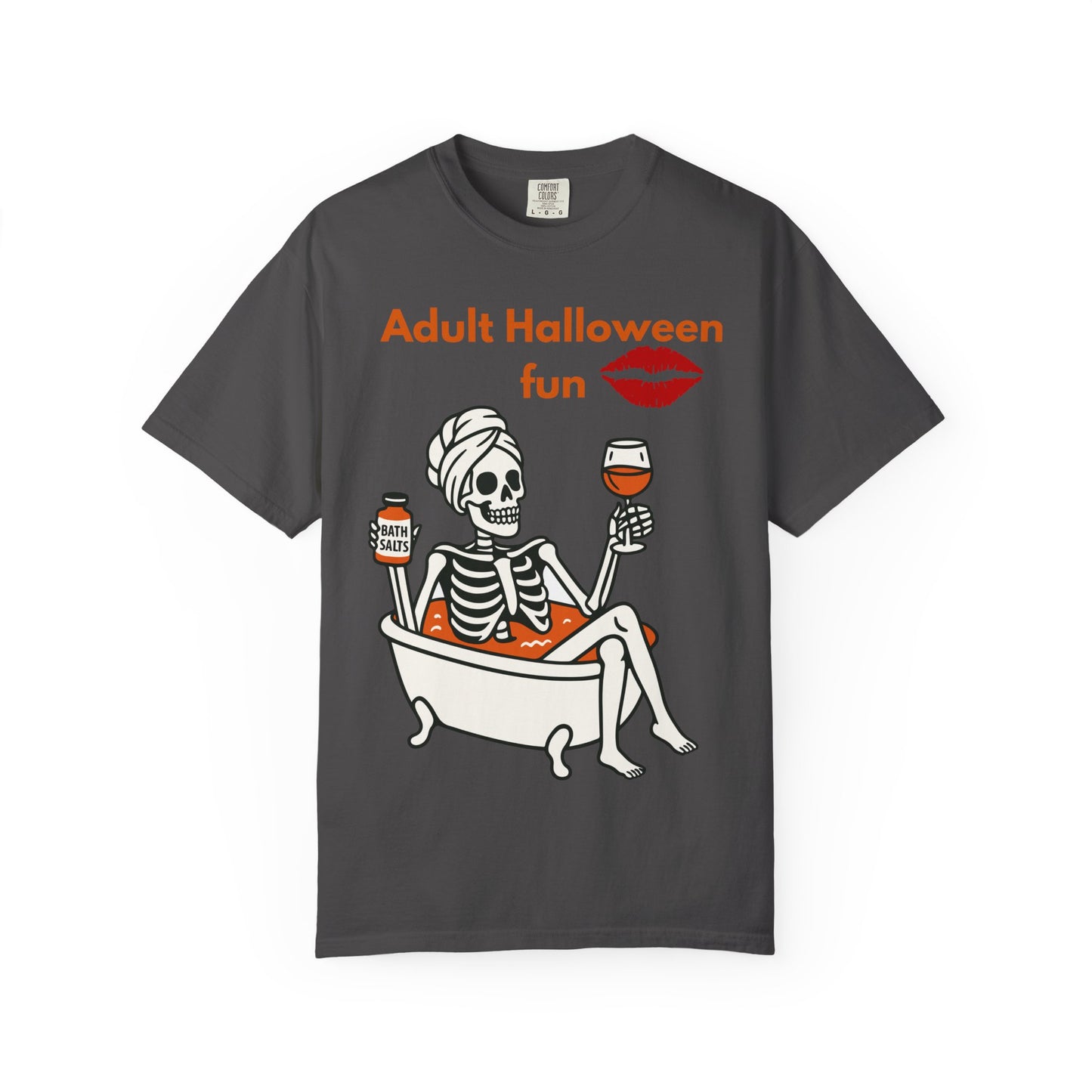 Halloween Skeleton Tee, Unisex Halloween T-shirt, Adult Fun Shirt, Funny Halloween Gift, Spooky Chill Vibes