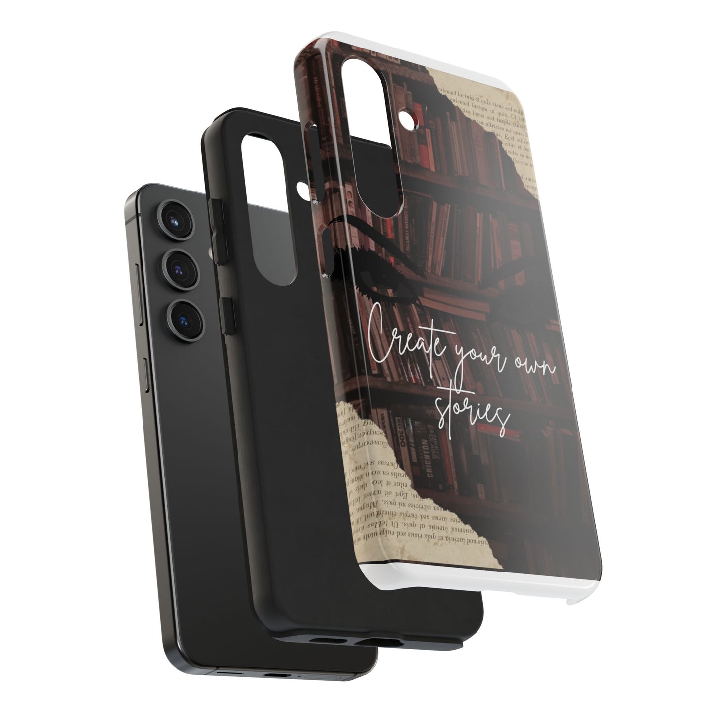 Create Your Own Stories Tough Phone Cases | Literary Phone Cover, Book Lover Gift, Unique Tech Accessory, Personalized Protection, [...]