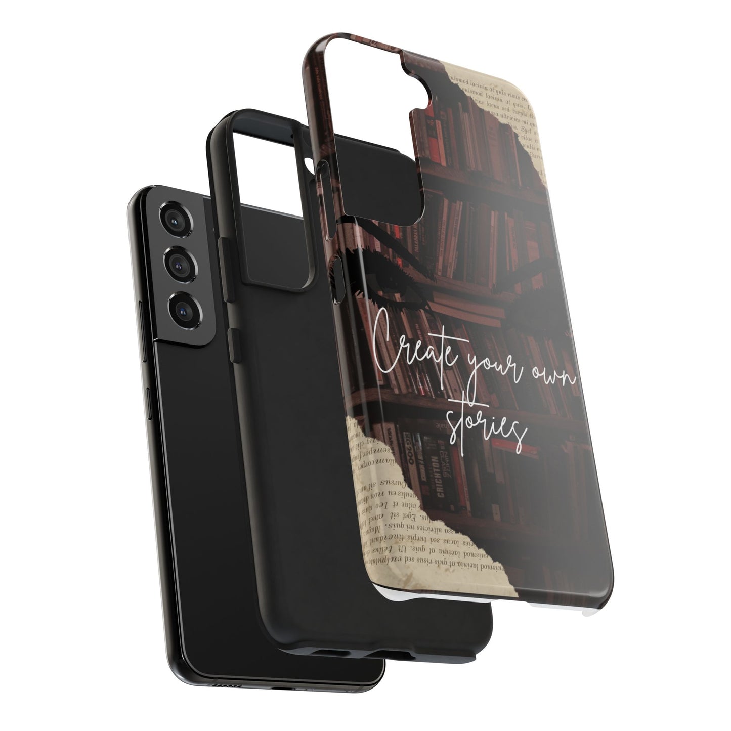 Create Your Own Stories Tough Phone Cases | Literary Phone Cover, Book Lover Gift, Unique Tech Accessory, Personalized Protection, [...]