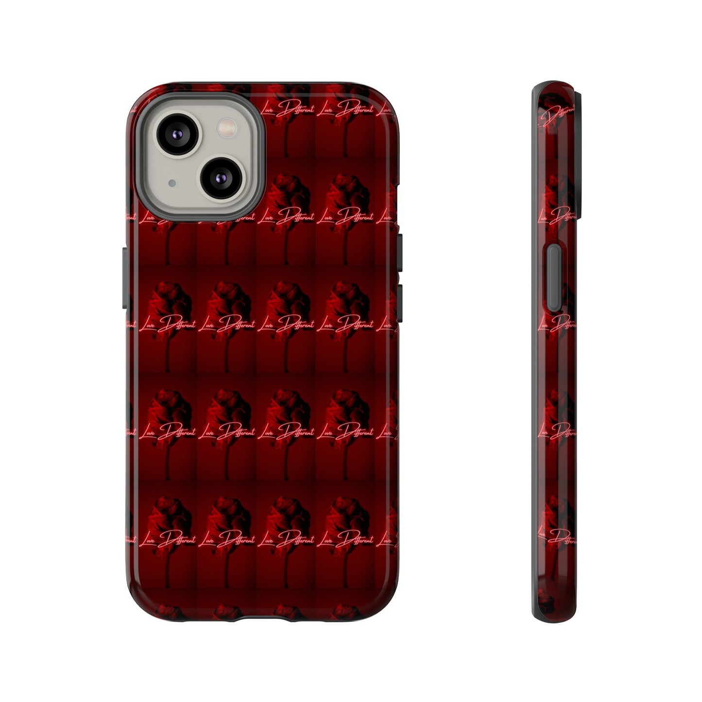 Red Patterned Phone Case | Tough Cases for Stylish Protection, Trendy Cell Cover, Unique Gifts for Tech Lovers, Modern Design