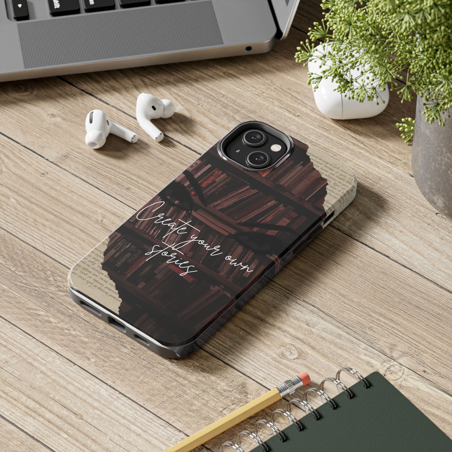 Create Your Own Stories Tough Phone Cases | Literary Phone Cover, Book Lover Gift, Unique Tech Accessory, Personalized Protection, [...]