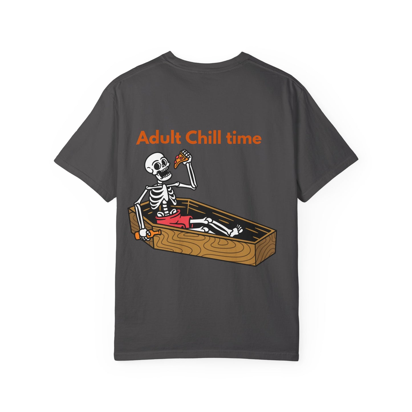 Halloween Skeleton Tee, Unisex Halloween T-shirt, Adult Fun Shirt, Funny Halloween Gift, Spooky Chill Vibes
