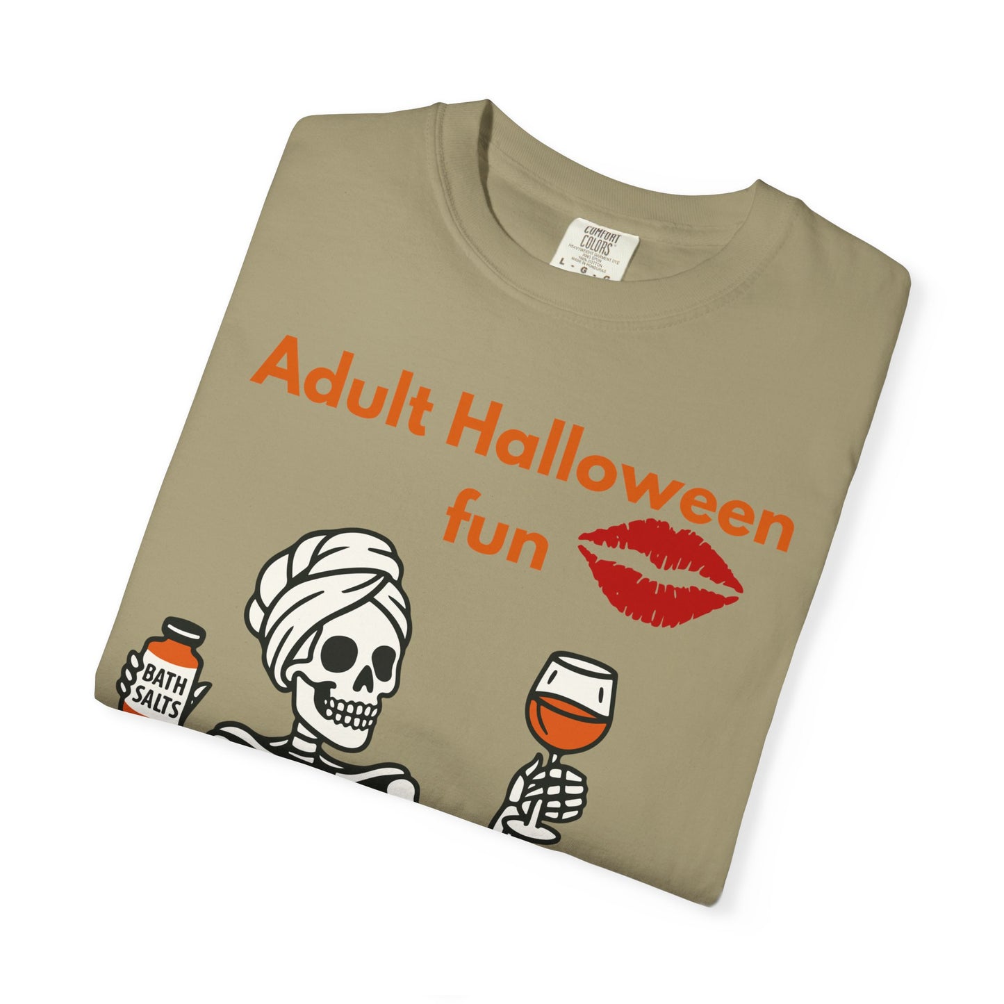 Halloween Skeleton Tee, Unisex Halloween T-shirt, Adult Fun Shirt, Funny Halloween Gift, Spooky Chill Vibes