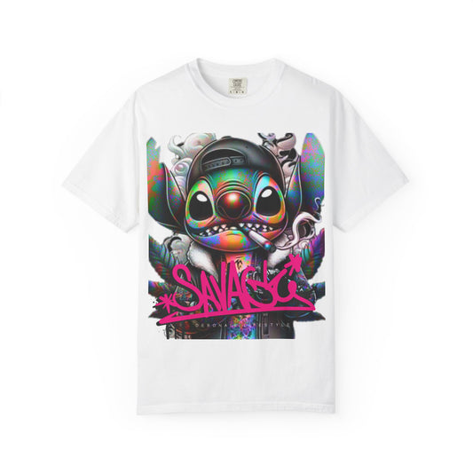 Savage Vibe Unisex Garment-Dyed T-Shirt, Streetwear, Graphic Tee, Cool Casual Wear, Unique Gift, Art-Inspired Fashion
