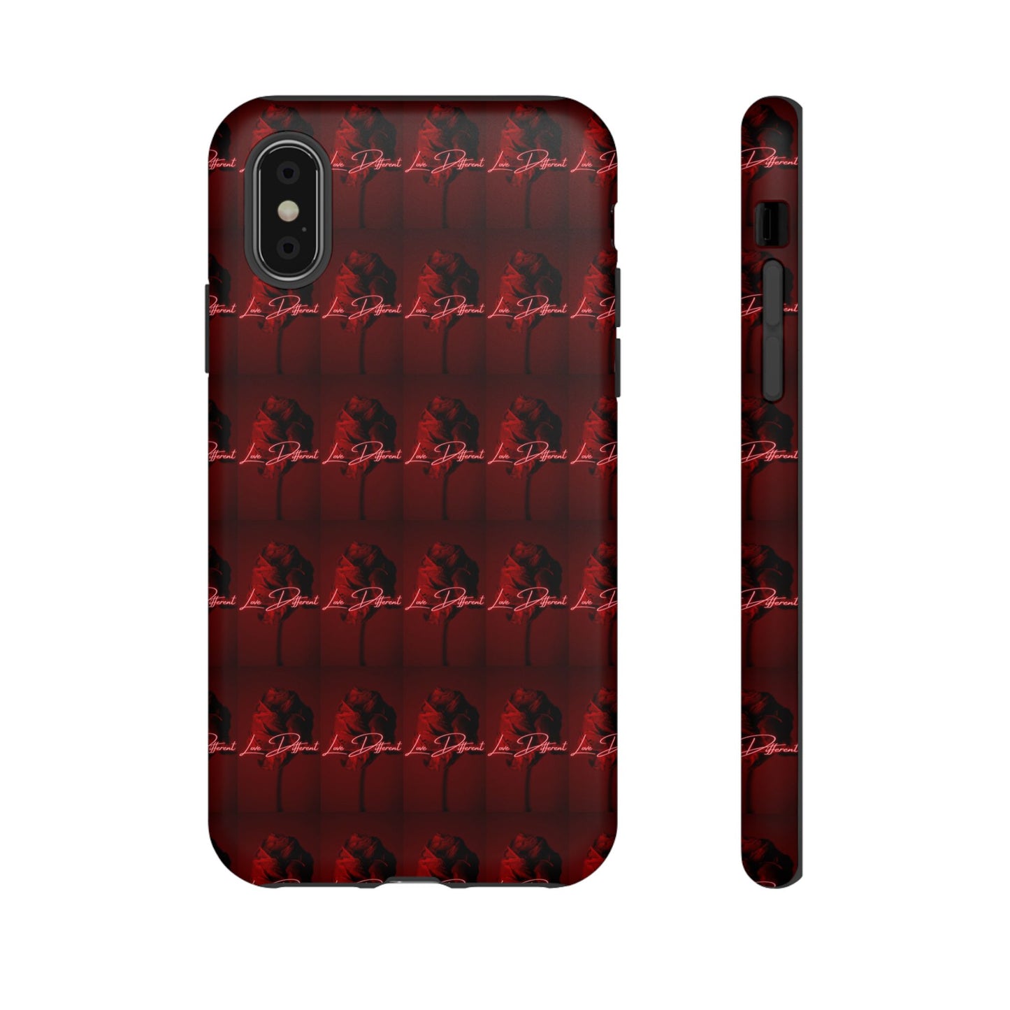 Red Patterned Phone Case | Tough Cases for Stylish Protection, Trendy Cell Cover, Unique Gifts for Tech Lovers, Modern Design