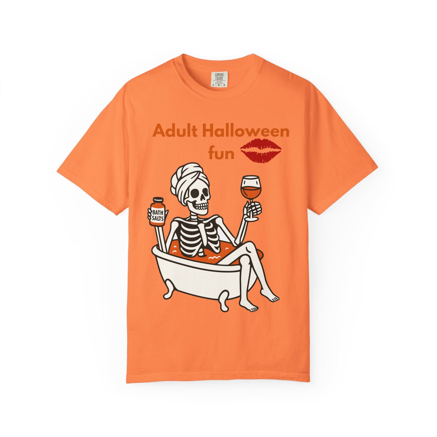Halloween Skeleton Tee, Unisex Halloween T-shirt, Adult Fun Shirt, Funny Halloween Gift, Spooky Chill Vibes
