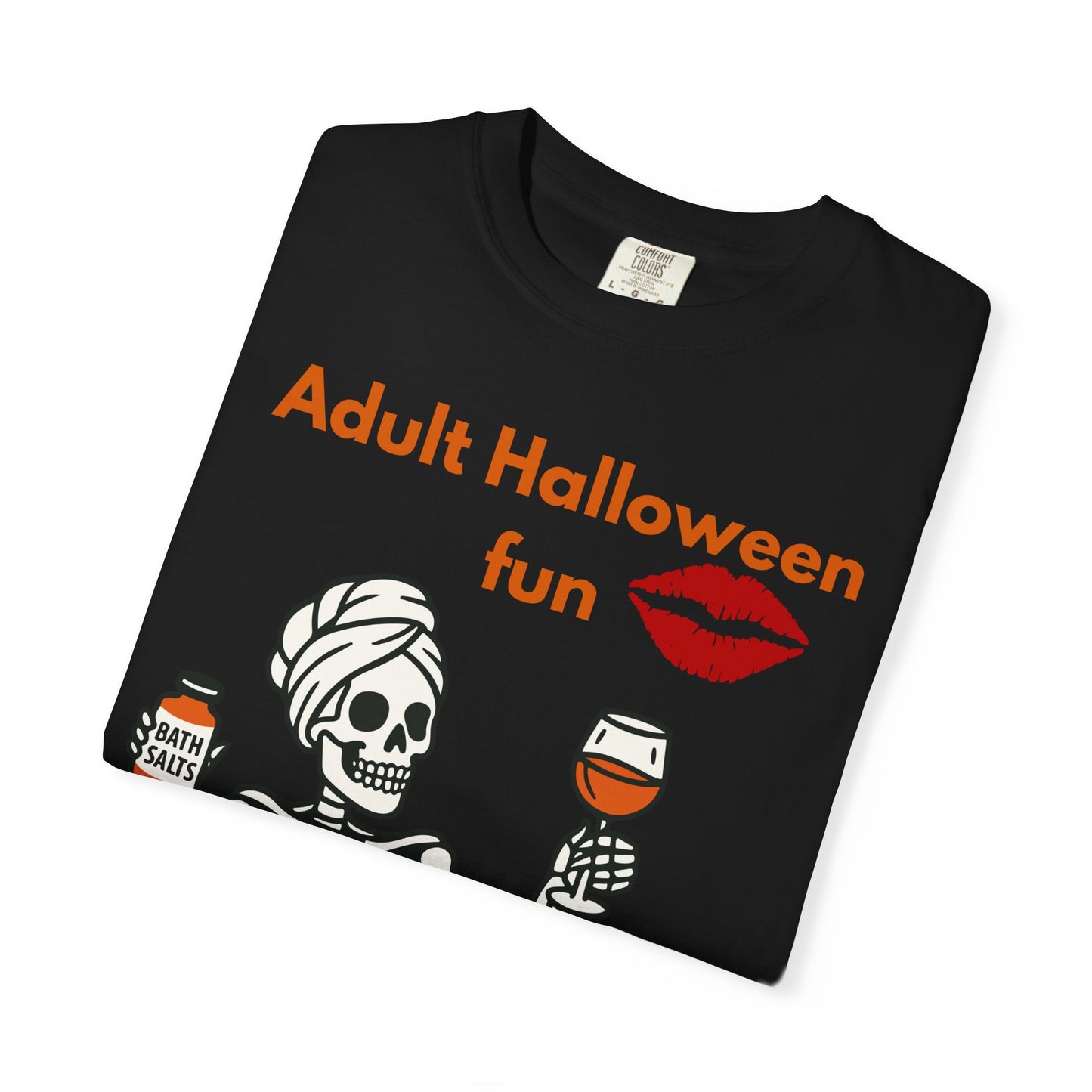 Halloween Skeleton Tee, Unisex Halloween T-shirt, Adult Fun Shirt, Funny Halloween Gift, Spooky Chill Vibes