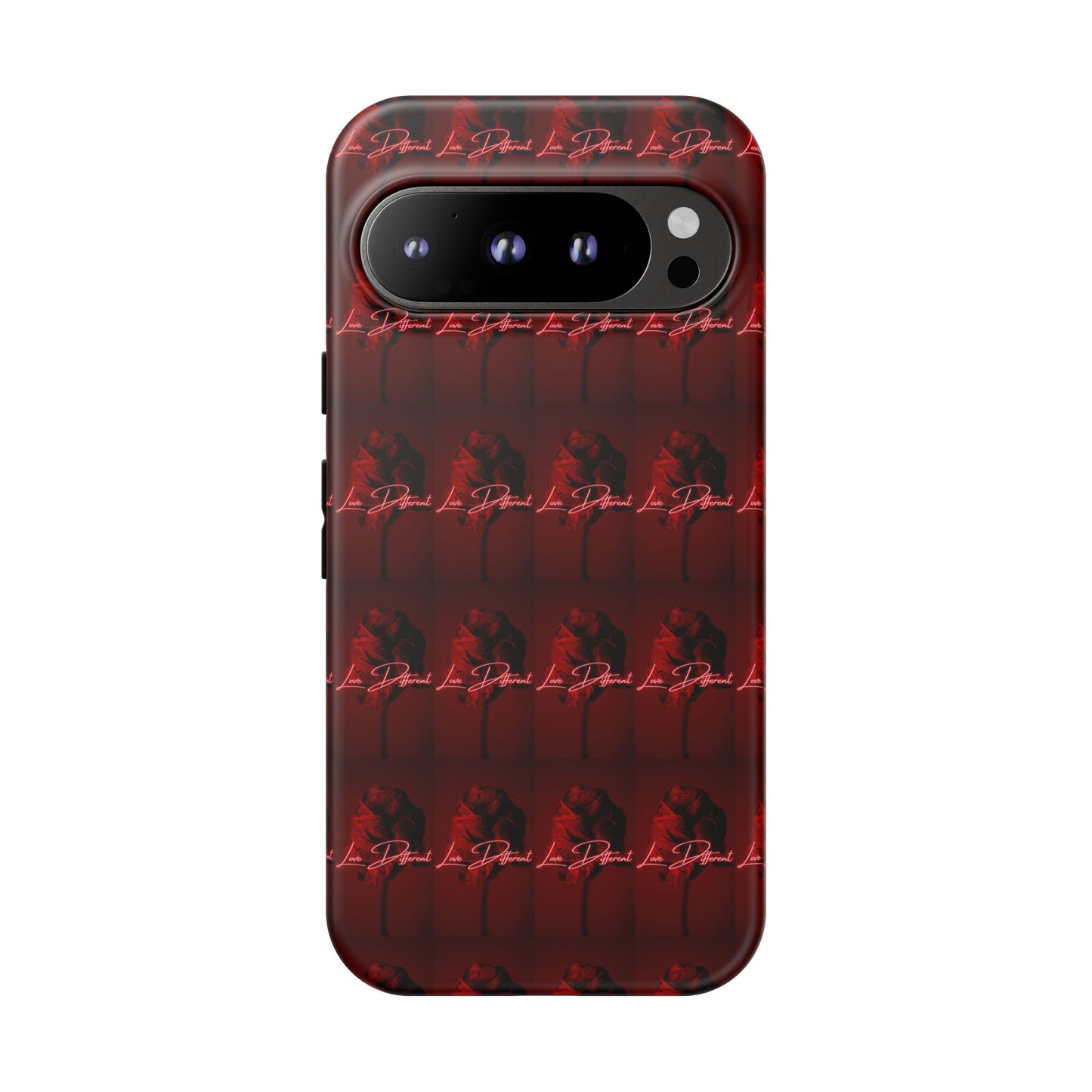 Red Patterned Phone Case | Tough Cases for Stylish Protection, Trendy Cell Cover, Unique Gifts for Tech Lovers, Modern Design