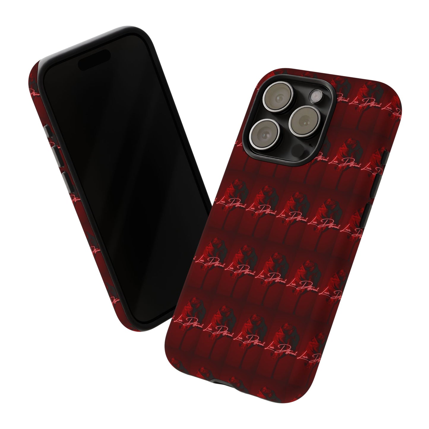 Red Patterned Phone Case | Tough Cases for Stylish Protection, Trendy Cell Cover, Unique Gifts for Tech Lovers, Modern Design