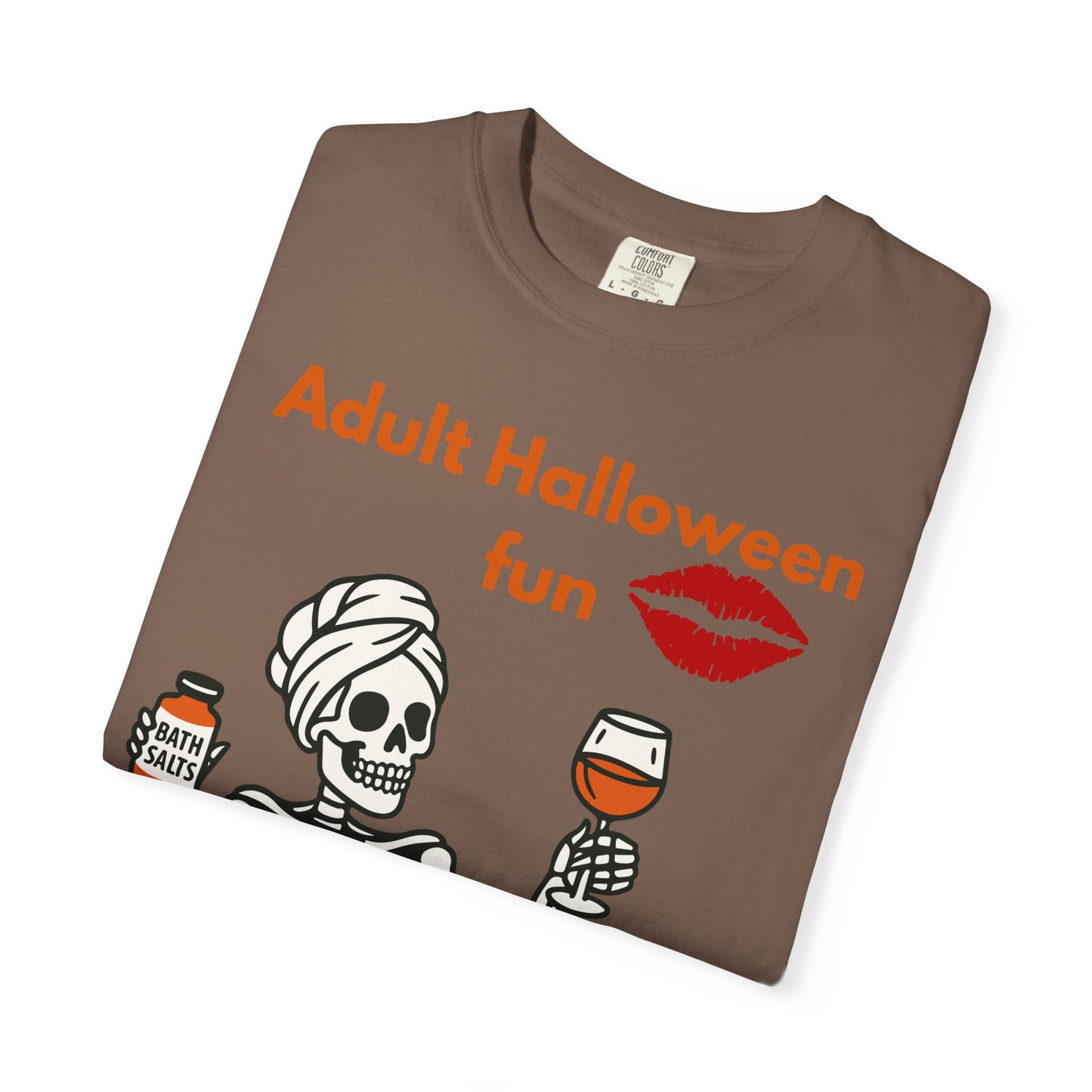 Halloween Skeleton Tee, Unisex Halloween T-shirt, Adult Fun Shirt, Funny Halloween Gift, Spooky Chill Vibes