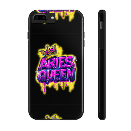 Aries Queen Tough Phone Cases - Vivid Design, Durable Protection, Aries Gifts, Astrology Accessories, Colorful Phone Cover