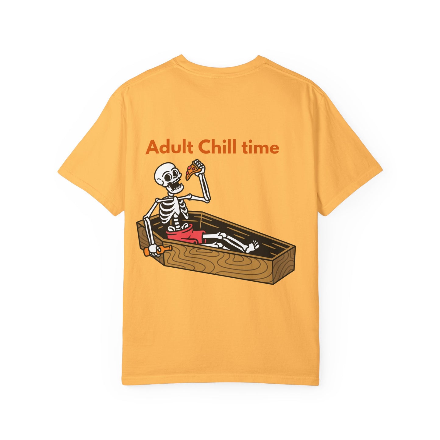 Halloween Skeleton Tee, Unisex Halloween T-shirt, Adult Fun Shirt, Funny Halloween Gift, Spooky Chill Vibes