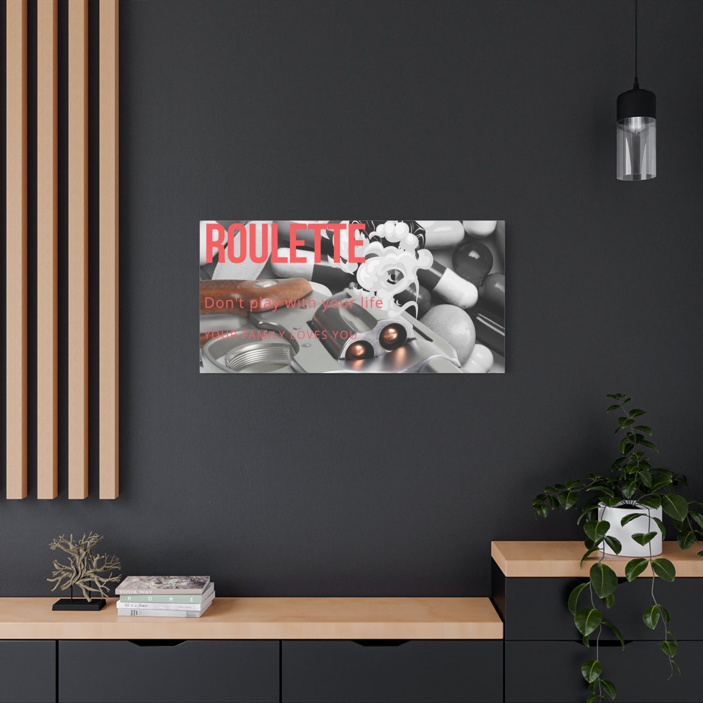 Bold Message Canvas Art, Wall Decor for Awareness, Mental Health Awareness, Home Office Decor, Unique Gift Idea