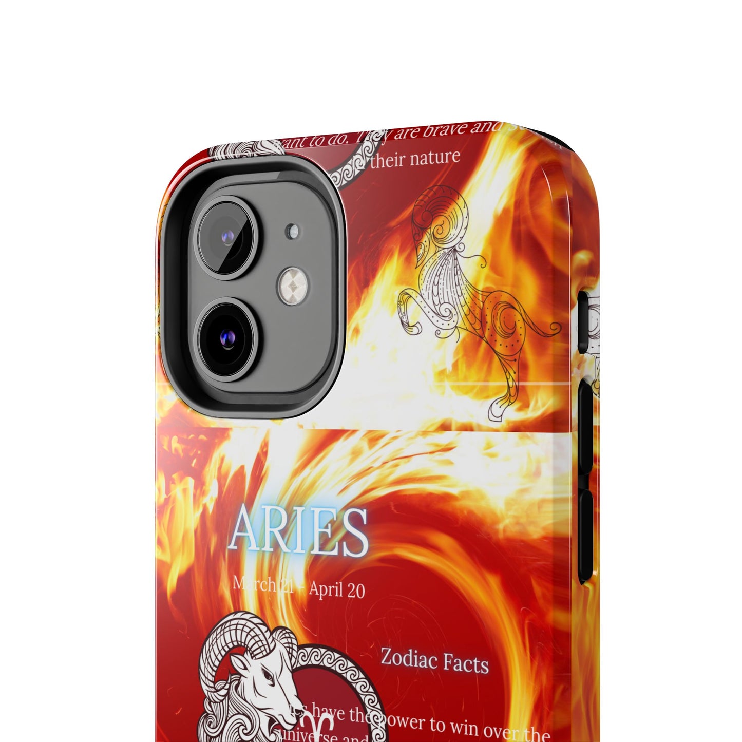 Aries Zodiac Phone Cases, Astrology, Bold Design, Gift for Her, Unique, Durable Cellphone Cover