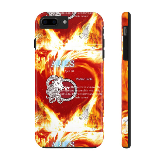 Aries Zodiac Phone Cases, Astrology, Bold Design, Gift for Her, Unique, Durable Cellphone Cover