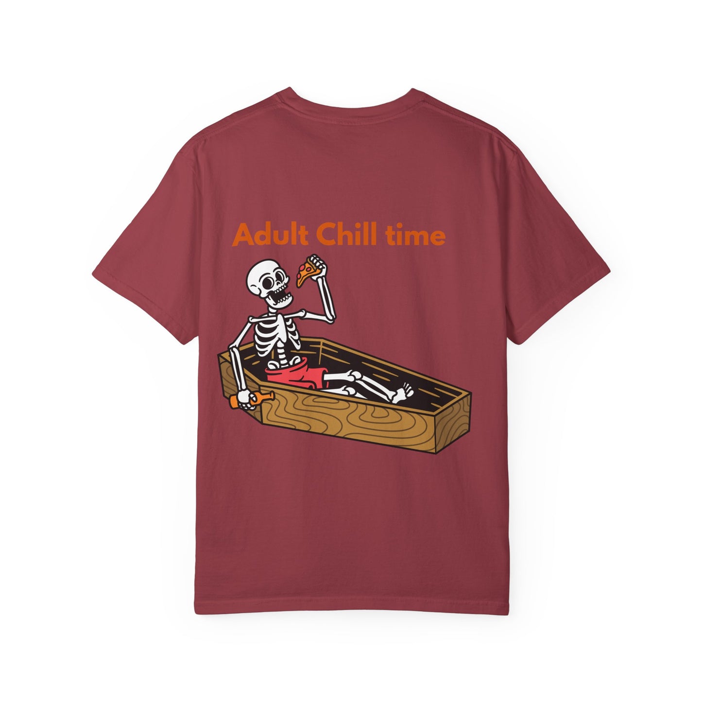 Halloween Skeleton Tee, Unisex Halloween T-shirt, Adult Fun Shirt, Funny Halloween Gift, Spooky Chill Vibes