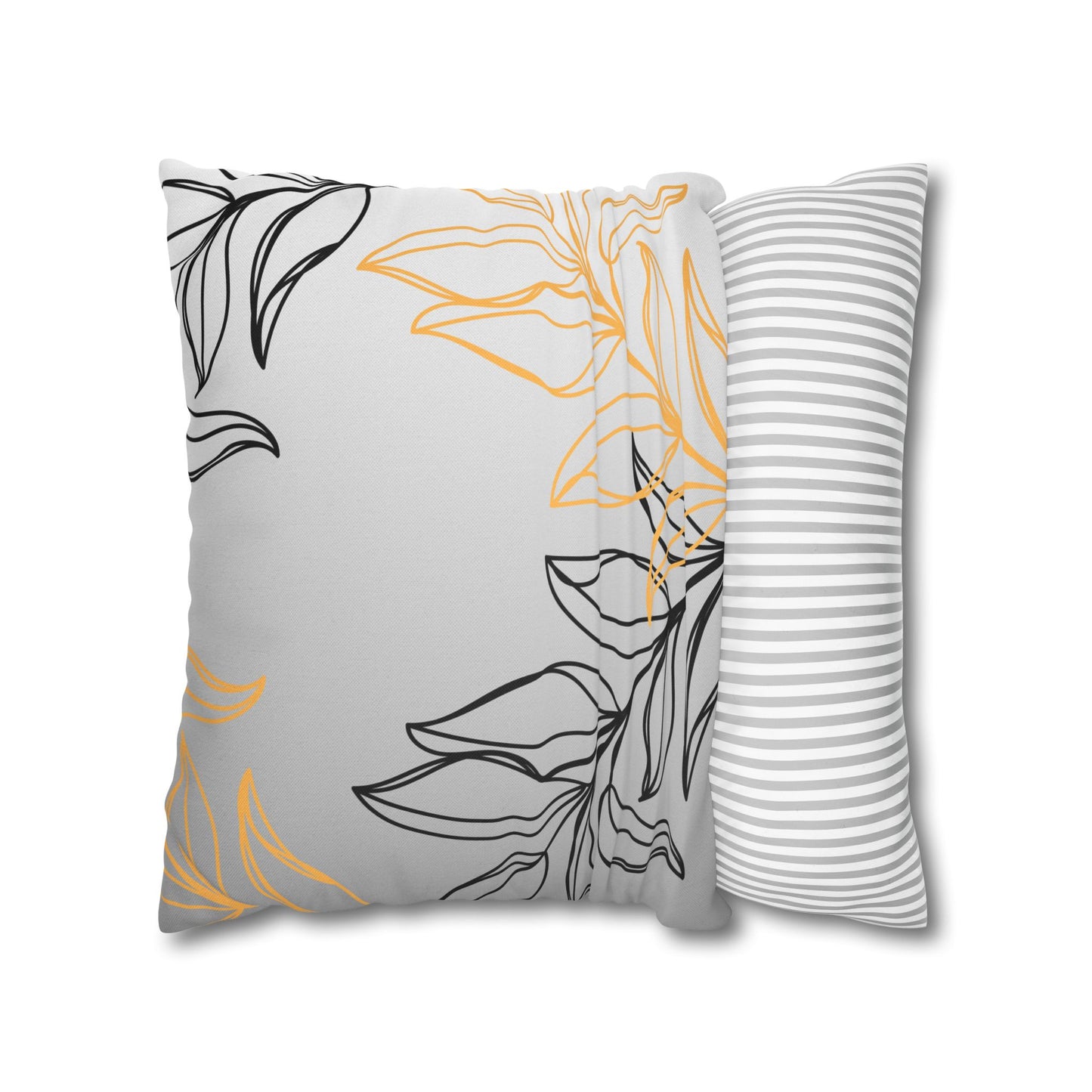 Chic Floral Square Pillowcase, Home Decor, Throw Pillow, Gift for Her, Living Room Accent, Modern Design, Cozy Home Accessories
