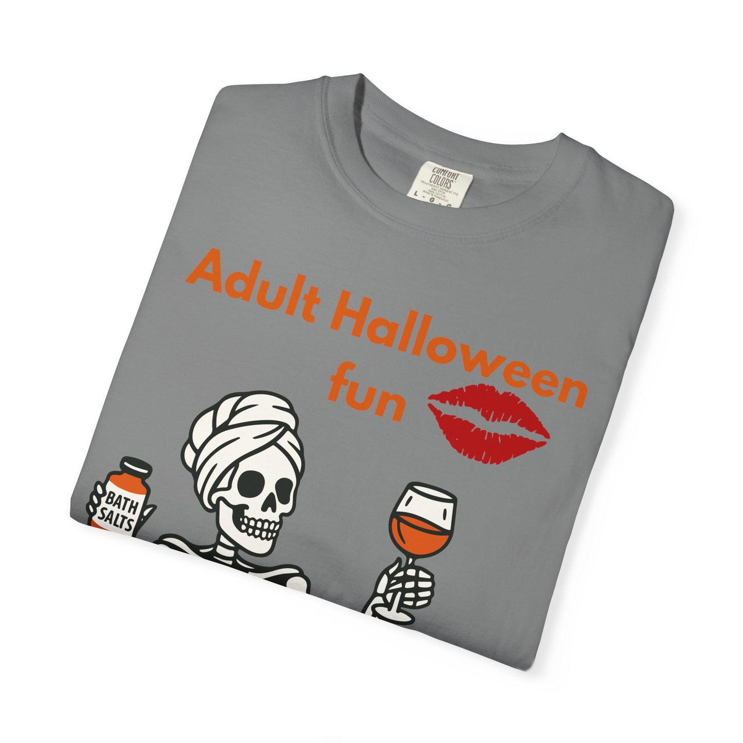 Halloween Skeleton Tee, Unisex Halloween T-shirt, Adult Fun Shirt, Funny Halloween Gift, Spooky Chill Vibes