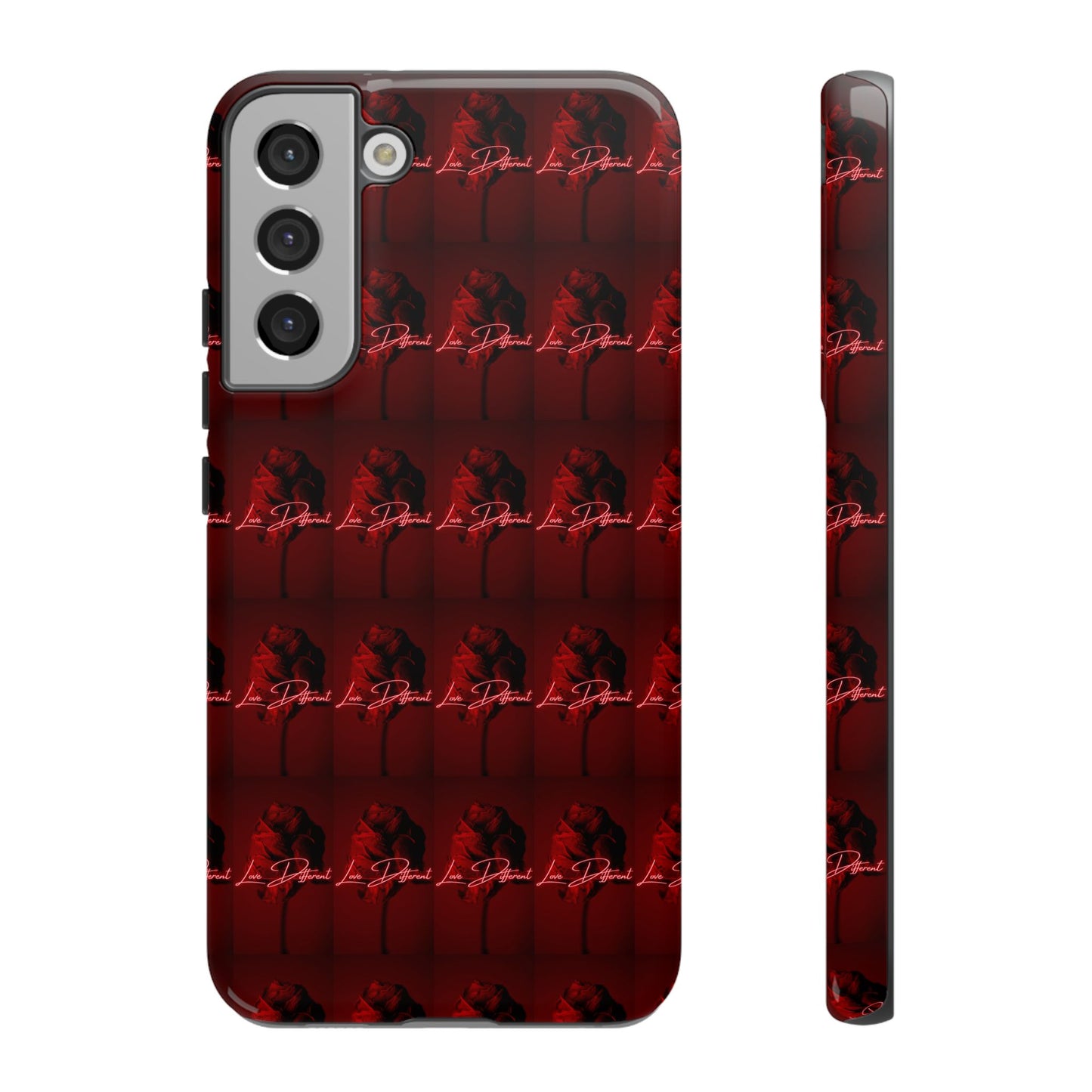 Red Patterned Phone Case | Tough Cases for Stylish Protection, Trendy Cell Cover, Unique Gifts for Tech Lovers, Modern Design