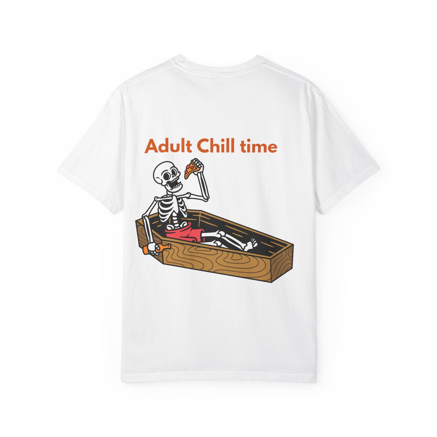 Halloween Skeleton Tee, Unisex Halloween T-shirt, Adult Fun Shirt, Funny Halloween Gift, Spooky Chill Vibes