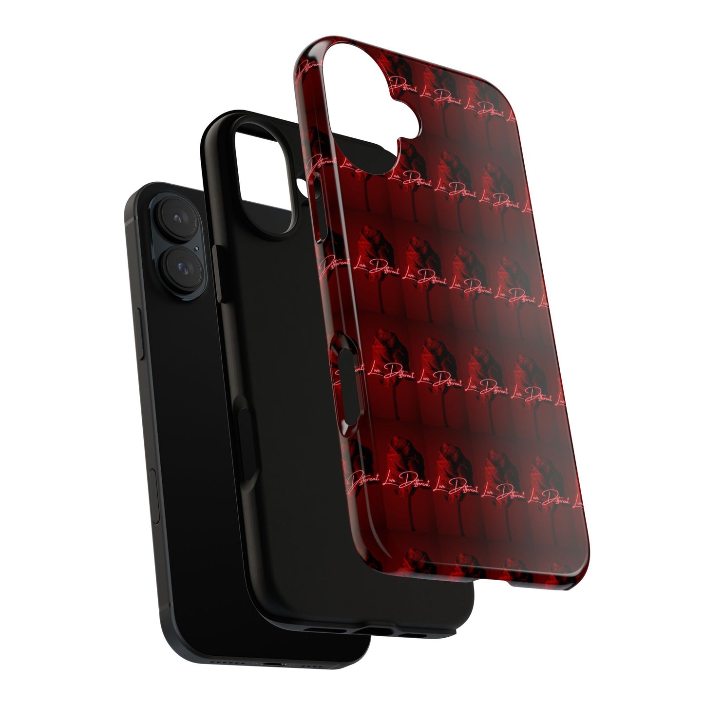 Red Patterned Phone Case | Tough Cases for Stylish Protection, Trendy Cell Cover, Unique Gifts for Tech Lovers, Modern Design
