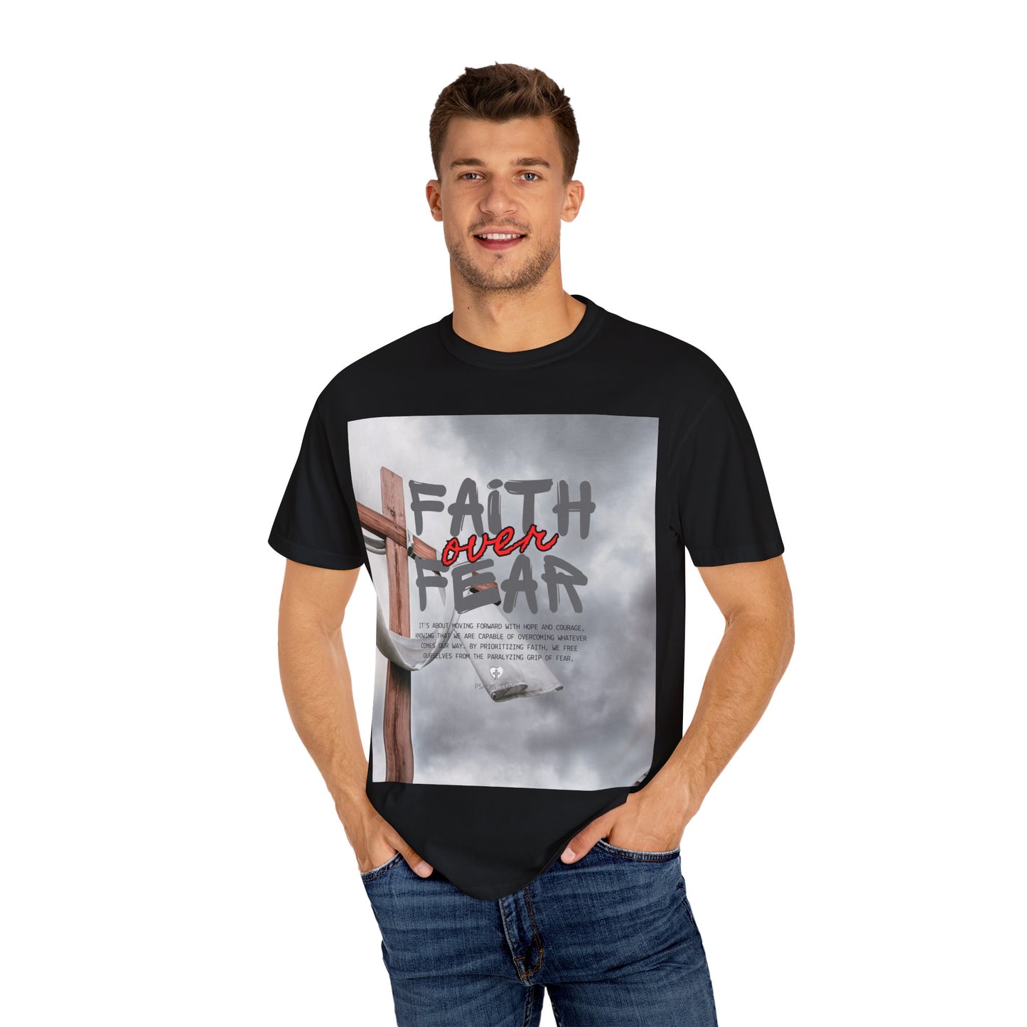 Inspirational T-Shirt - Faith Over Fear, Motivational Shirt for Positive Vibes, Unisex Tee, Gift for Friends or Family, Casual Wear, [...]