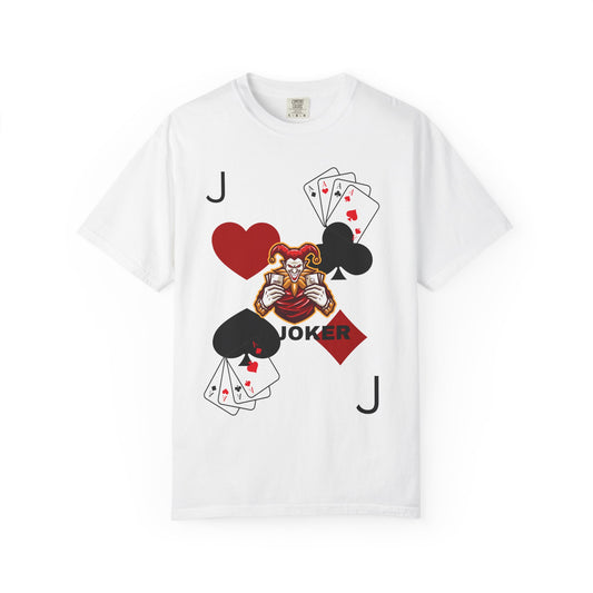 Joker Inspired Unisex Garment-Dyed T-Shirt - Perfect for Gamers, Fun Parties, Costume Events, Casual Wear, Gift Ideas